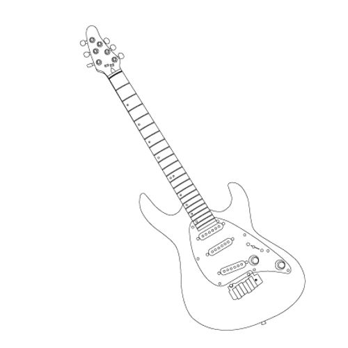 432x432 Cort Guitar Outline By Dartein