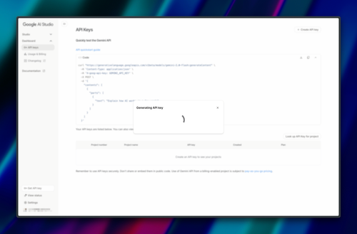 How to Get Your Gemini API Key 3
