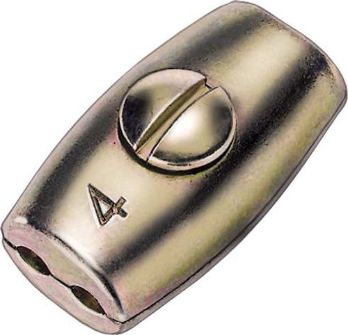 Seilklemme, Eiform, 2x Durchmesser 4mm, aus Stahl