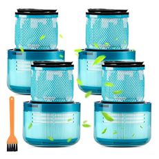 (4 Pack) V15 Replacement Filters for Dyson V15 Detect Complete, V15 Detect Absolute, V15 Submarine, V15 Animal, V11 Animal Filter, V11 SV14 Filter True HEPA Filters, Replace Part no. 970013-02
