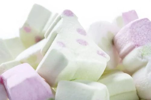 Malvavisco Navidad Con Forma Árbol Navidad Muñeco Nieve Aislado Sobre — Foto de Stock