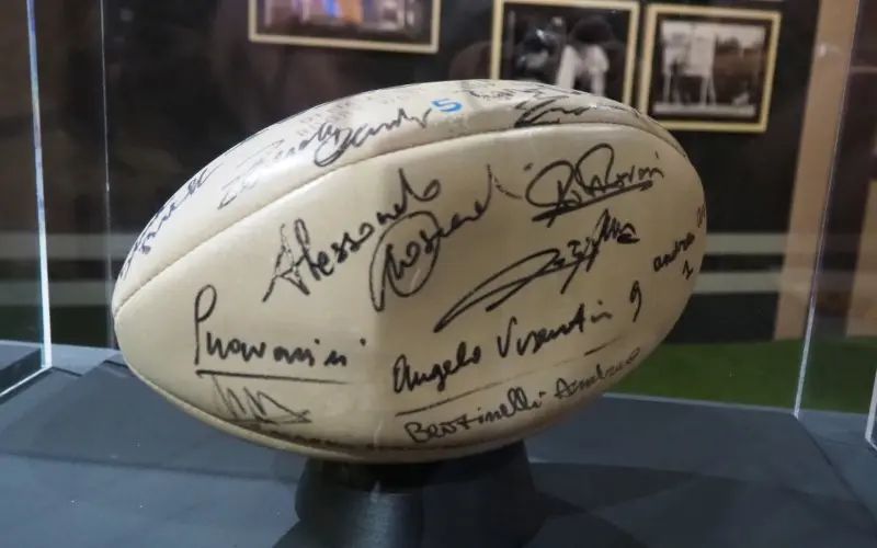 Featured exhibit at World Rugby Museum