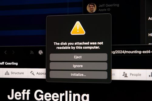 Disk unreadable by macOS