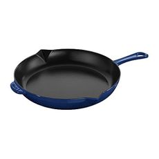 Staub Cast Iron 12-inch Fry Pan - Dark Blue, Made in France