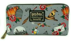 Loungefly Harry Potter Relics All Over Tattoo Print Wallet