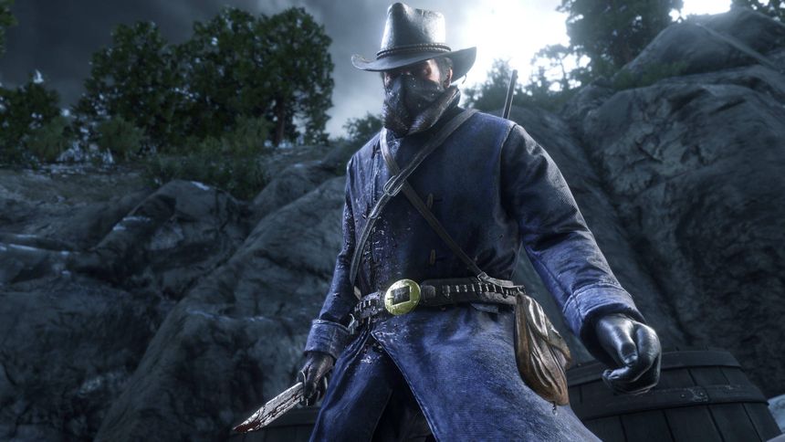 Reddead Redemption 2 4k Bata Púrpura Fondo de pantalla