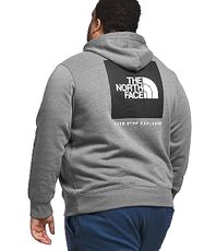 THE NORTH FACE Men's Box NSE Pullover Hoodie (Standard and Big Size), TNF Meld Grey Heather/TNF Black, Large