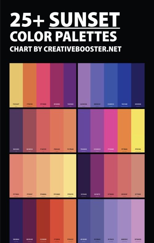the color palettes for this poster are all different colors, and it is easy to use