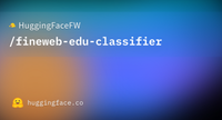 HuggingFaceFW/fineweb-edu-classifier · Hugging Face