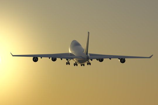 Safarilink aircraft in flight over East Africa