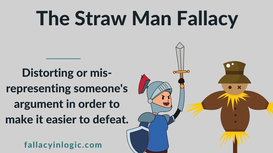 Straw Man | Logical fallacies, Critical thinking skills, Rhetorical techniques