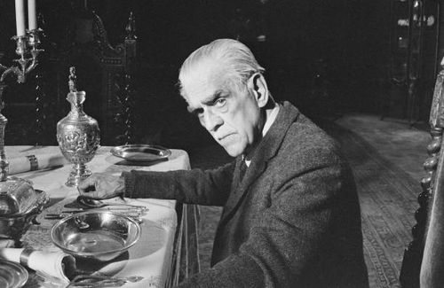 English actor Boris Karloff as 'Nahum Witley' in the horror film 'Die, Monster, Die!', UK, 20th April 1965.
