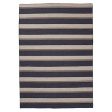 Pendleton Eco-Wise Easy Care Wool Blanket Full/Queen 90" x 96"-100% Wool with Whipstitch Binding,All Season Machine Washable,Soft Blanket for Home and Outdoor Adventures-Midnight Navy Stripe