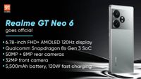 Realme GT Neo 6 with Snapdragon 8s Gen 3, 5,500 mAh battery launched in China: price, specs