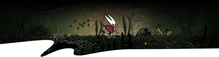 Un personaje camina por un bosque ventoso.