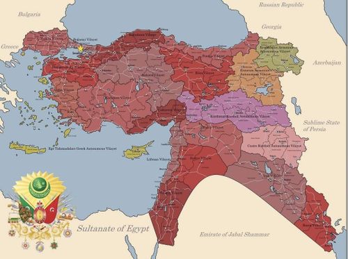 a map of the ottoman empire showing its boundaries