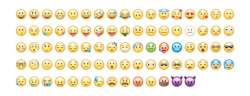 iPhone WhatsApp Emojis, High Quality Emoticons Isolated on White Background, Heart Emoji Set, Social Media Emojis, Yellow Simple Vector, Printed on Paper, Icon for Website Design, Mobile App