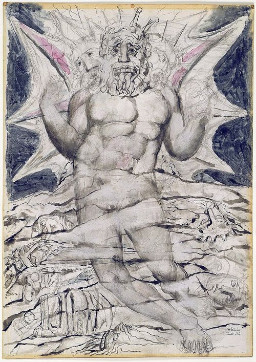 illustrations to dante s divine comedy object 72 butlin 812 69 recto lucifer