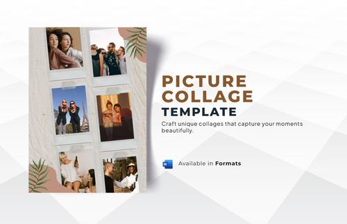 Picture Collage Template in Word - Download | Template.net