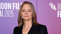 Jodie Foster, 62, looks chic in a pinstripe suit as she attends the BFI London Film Festival premiere of French psychological thriller A Private Life | Daily Mail Online