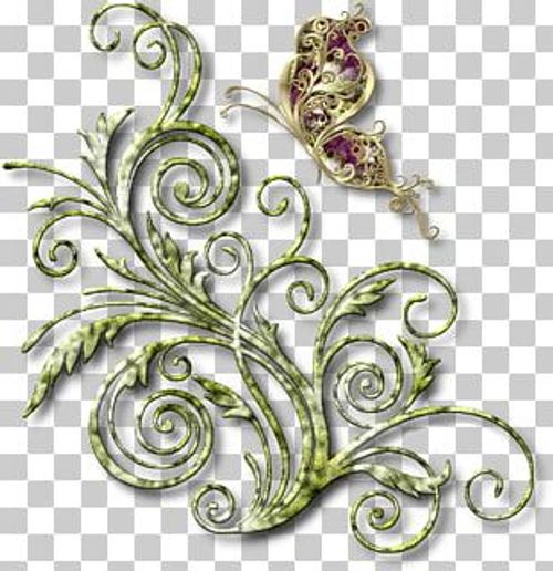 Butterfly Separador Glass PNG
