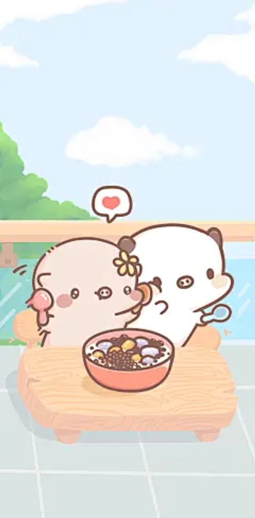 #猪猪肉丝儿# 又是想吃芋圆的一天 #壁纸# ​​​​