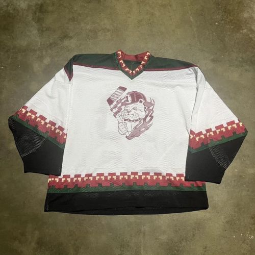 Vintage 90s White Beer League Hockey Jersey 1990s