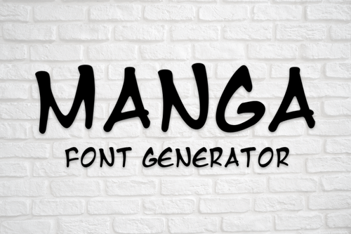 Manga Font Generator Preview