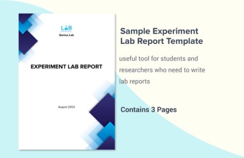 Sample Experiment Lab Report Template