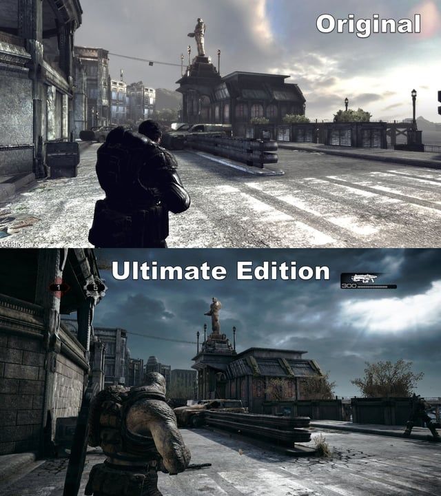 r/xboxone - Gears of War Ultimate Edition Graphics Comparison