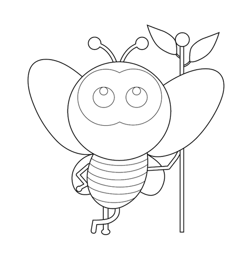 Cartoon Characters Coloring Book – Printable PDF