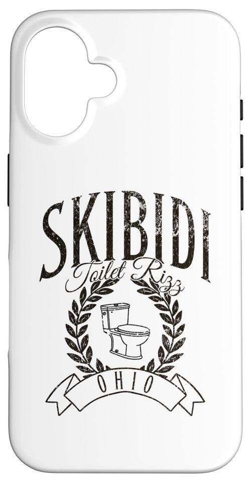 iPhone 16 Skibidi Toilet Rizz Meme Ohio Humor Viral Trend Case