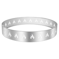 Hisencn Premium 304 Stainless Steel Fire Pit Stand - Solo Stove Yukon 1.0&2.0 Accessory | 3.9" Heat Shield for Grass/Deck Protection | Portable 27" Firepit Base