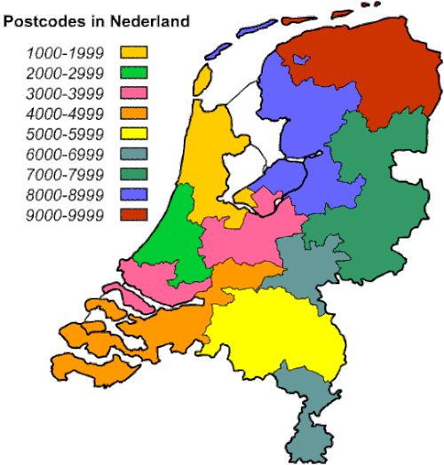 postcodes in nederland