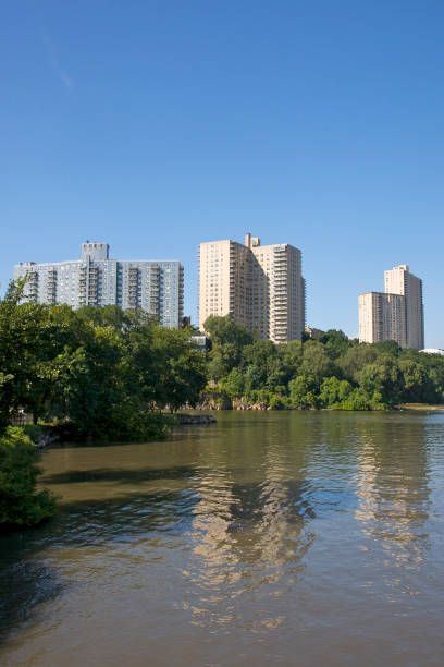 Scenic view of Riverdale, NY, with lush greenery and thriving local businesses
