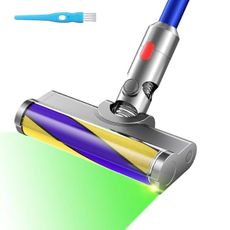 Vacuum Attachments with Dust Detection Light Compatible with Dyson V7 V8 V10 V11 V15 Cordless Cleaners, Hardwood Floor Brush Head Replacement Accessories Parts with LED Light for Home