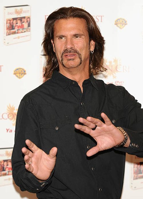 Actor Lorenzo Lamas presents "Falcon Crest" first season DVD at Lavinia store on April 29, 2009 in Madrid, Spain.