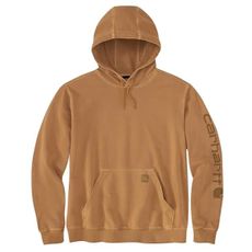 Carhartt Men's Relaxed Fit Midweight French Terry Graphic Sweatshirt, Carhartt Brown, X-Large
