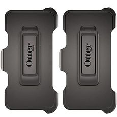 OtterBox Holster Belt Clip for OtterBox Defender Series Apple iPhone 8 Plus, 7 Plus, 6s Plus & 6 Plus (ONLY) Black - Non-Retail Packaging (Not Intended for Stand-Alone Use) 2-Pack