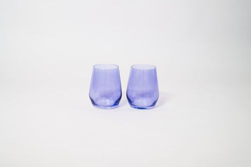 Veri Peri Purple - Stemless Colored Wine Glass