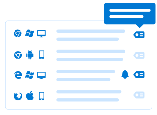 Stylized image denoting website visits in Statcounter