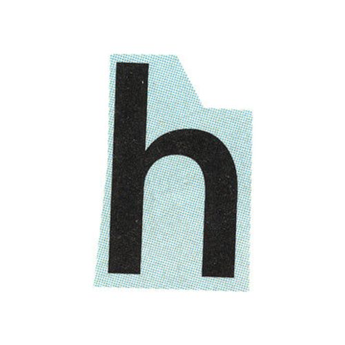 letter h magazine cut out font, ransom letter, isolated collage elements for text alphabet. hand made and cut, high quality scan. halftone pattern and texture detail. newspaper and scraps