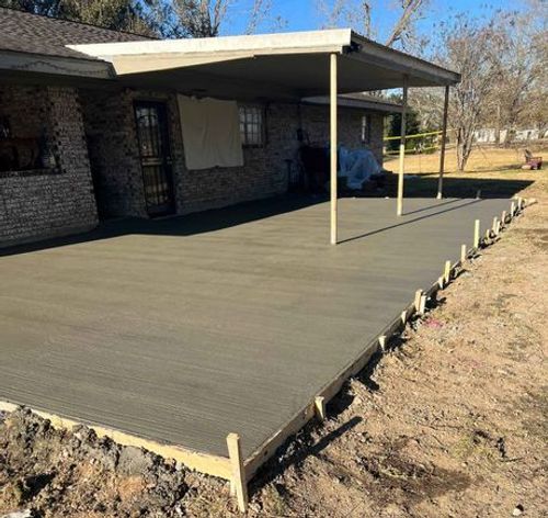 Baton Rouge concrete contractors patio creation