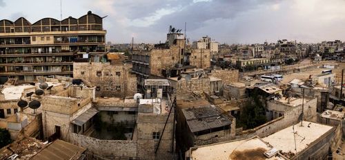 Street view of the city of Aleppo. Syria. Syria stock images, royalty-free photos and pictures