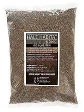 Hale Habitat & Seed Big Bluestem Native Grass Seed, Deer& Wildlife Cover, 2 lbs Pure Live Seed