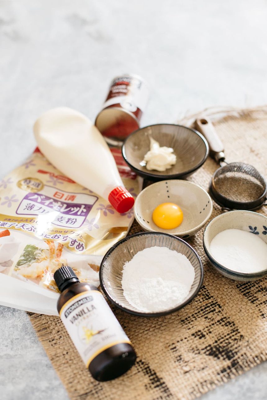 ingredients of souffle pancake