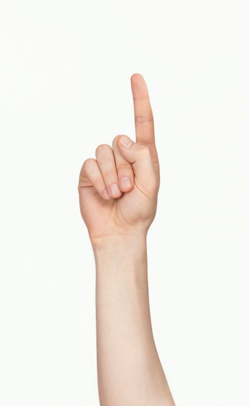 孤立的手，1号图片下载