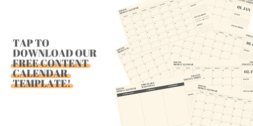 Tap to get our free social media content calendar!