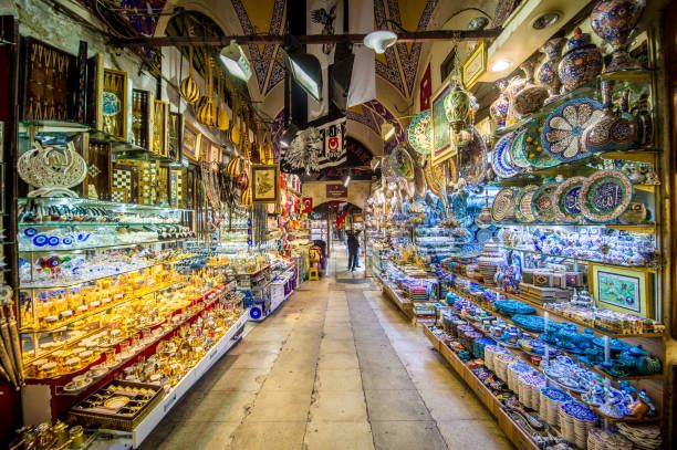 hall of wonders - grand bazaar stock pictures, royalty-free photos & images