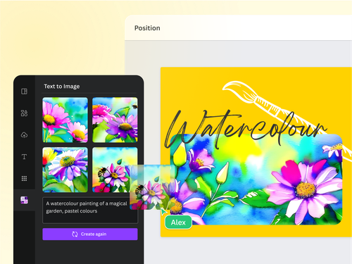 Apresentando os aplicativos geradores de arte com IA do Canva